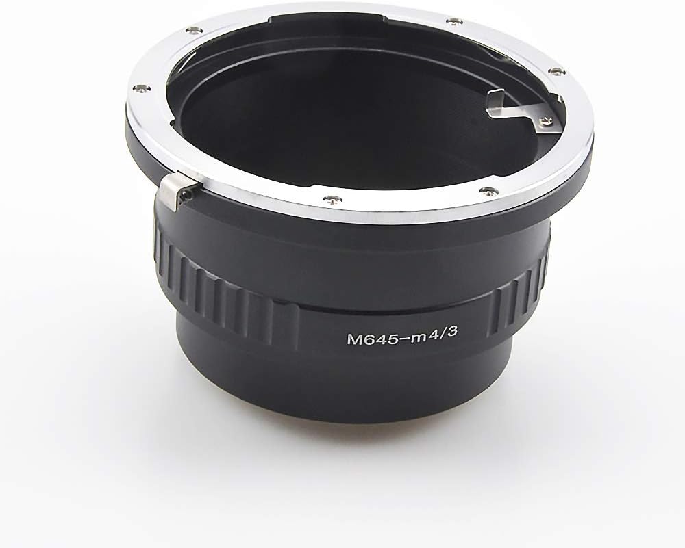 M645 Mount Lens to M4/3 Adapter Compatible with Micro Four Thirds (MFT, M4/3) Mount Mirrorless Camera Body, M645 to M4/3 Lens Adapter