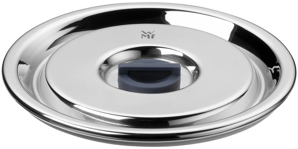 WMF Top Serve Tapa de Repuesto redeonda con válvula, Acero Inoxidable Pulido, 18 cm