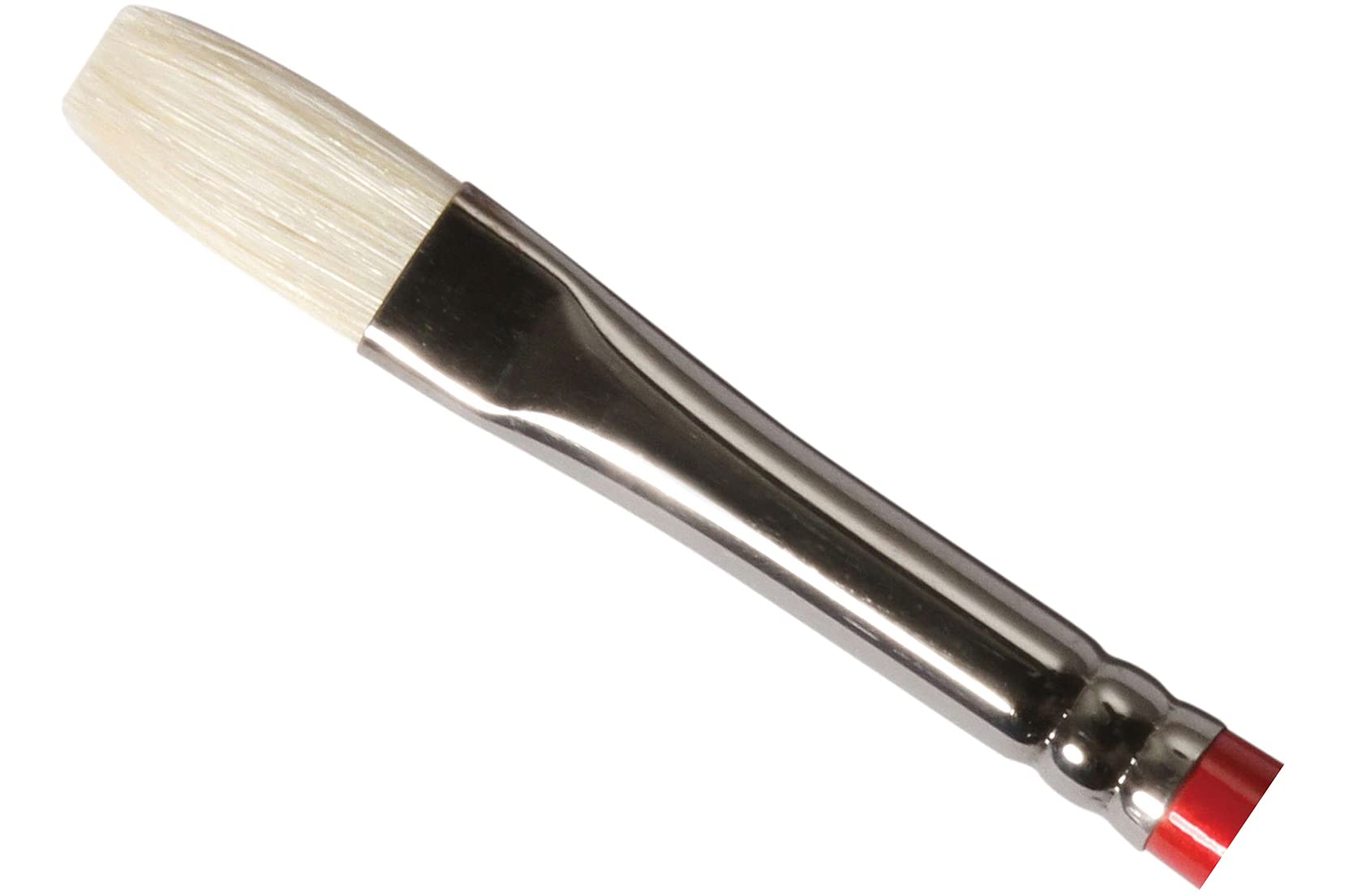 Daler-Rowney Georgian Oil Brush, Natural Hog Bristle, Long Handle, Long Flat, 4
