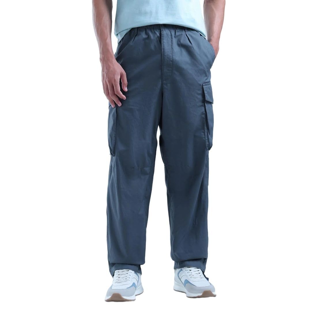 flying machine Men's Relaxed Fit Trousers| Solid | Mid Rise-picture-26