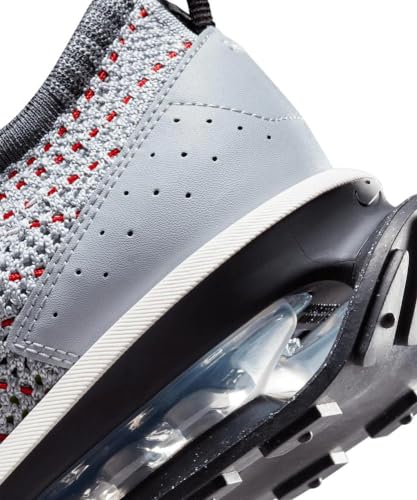 Image of Nike Air Max Flyknit Racer Mens Trainers Sneakers, Wolf Grey White Black, 12