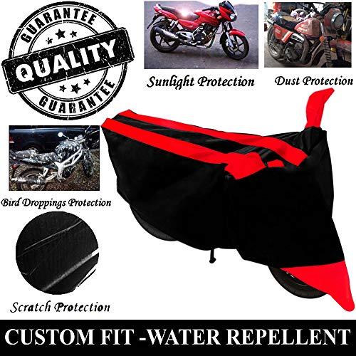 Image of Kandid Red & Black Bike Body Cover Polyester Fabric 8112