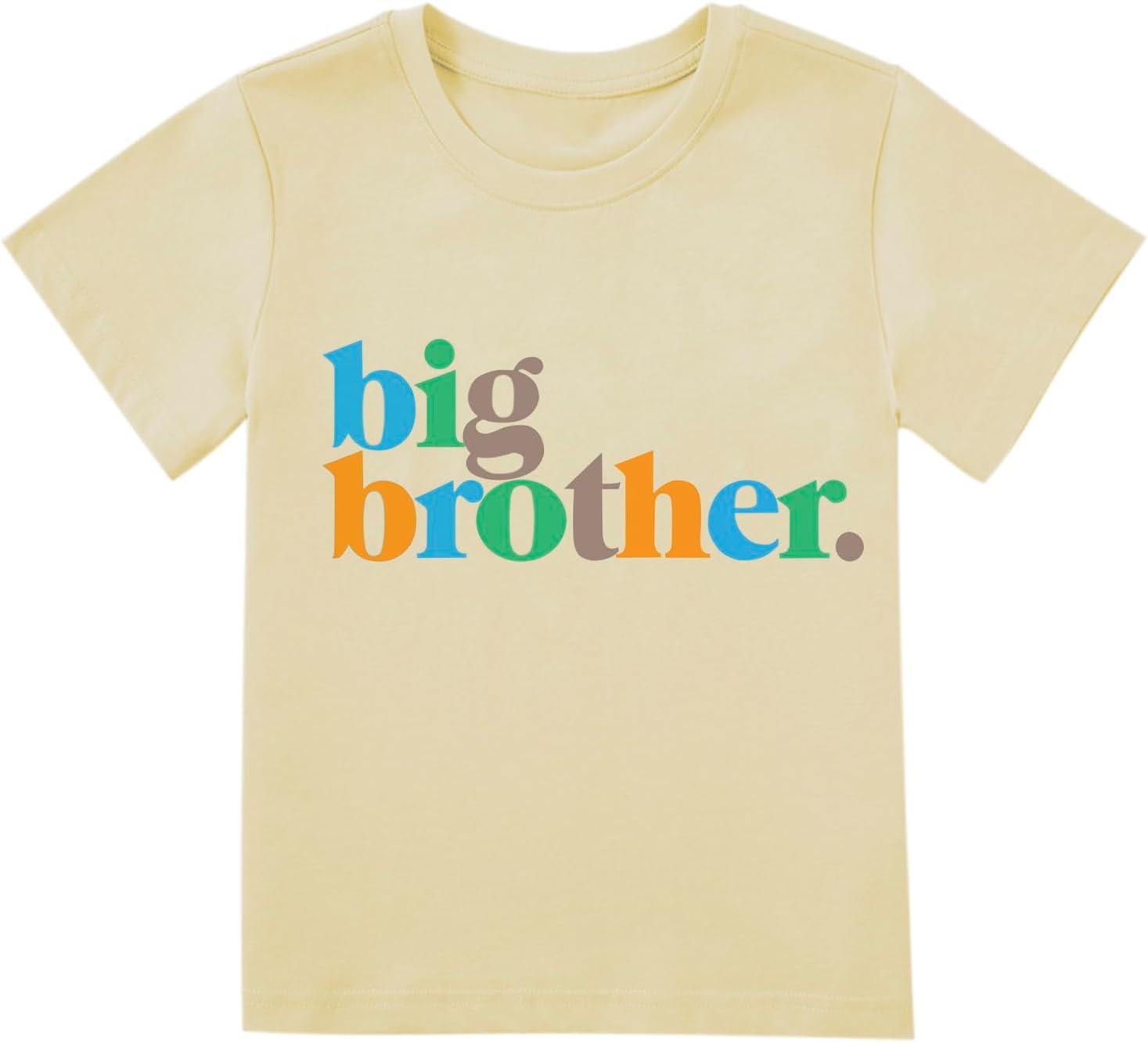 (SIMILAR TO STOCK PHOTO)Toddler Boys Big Brother T Shirt Tops Outfit Funny Big Bro Letters Print Tee Tops 1-7 Years Big Bro#c 1-2T