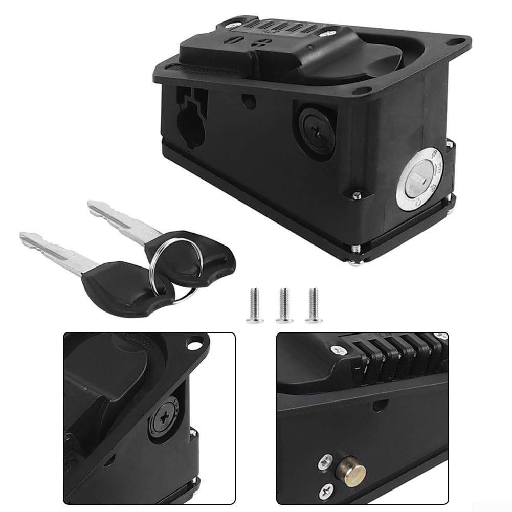 Oniissy Per ENGWE - Piastra di blocco batteria per veicoli elettrici, con porta di ricarica XT60U-M e chiave di sicurezza per biciclette elettriche da esterno