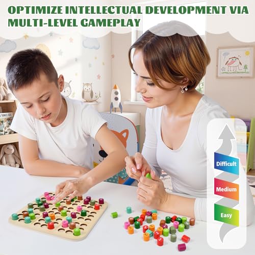 Juego de mesa Sudoku de madera para entrenar el cerebro miniatura 6