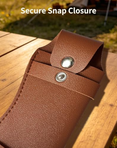 Pocket Knife Sheath, 2 PCS PU Leather Belt Knife Holders — view 3