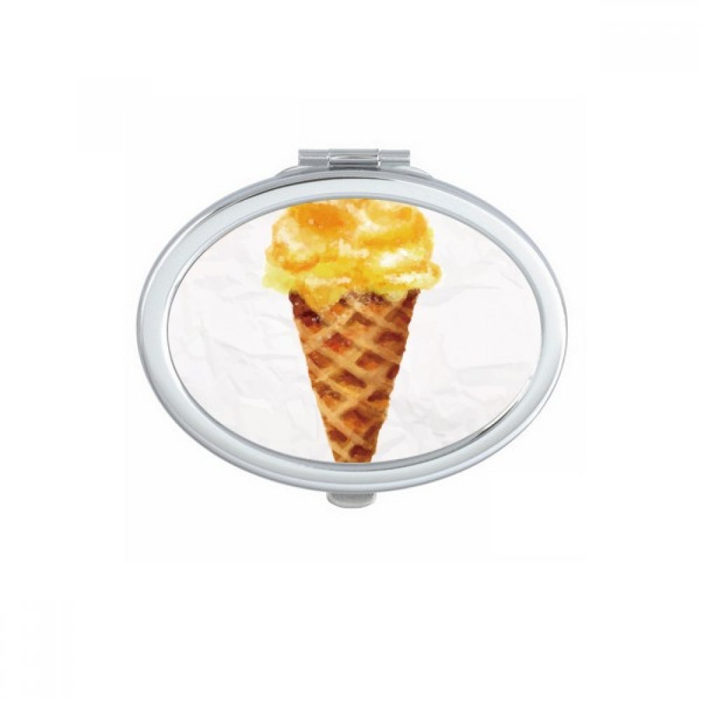 Miroir de poche compact pour ajuster son maquillage partout avec style aquarelle