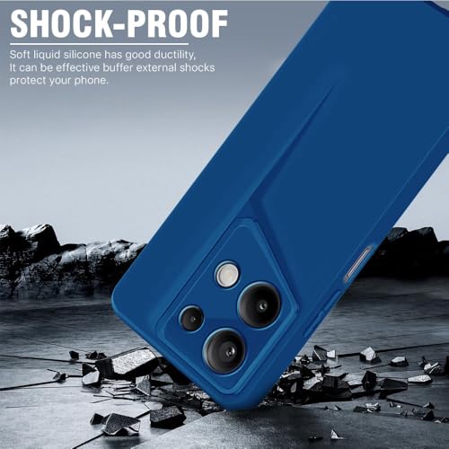 Image of WOW IMAGINE Slim Back Cover for Xiaomi Mi Redmi Note 13 5G | Blade Series Ultra Thin Case with Lightweight Design | Camera Protection | Soft Matte Silicone Flexible Mobile Case - Blue