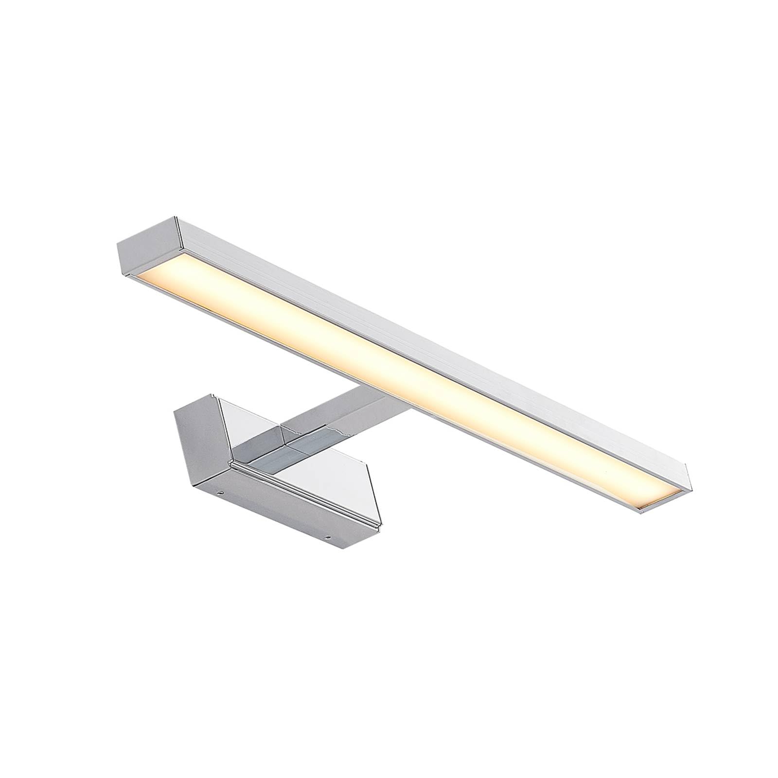Lindby LED Wandleuchte, Wandlampe Bad Jukka (spritzwassergeschützt (Modern) in Chrom aus Aluminium (1 flammig) - Wandleuchten Spiegelleuchte Badezimmer Wandbeleuchtung Badezimmerleuchte