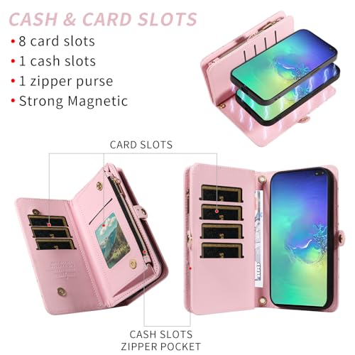 Coque Samsung S10 Plus idéale pour sortir sans sac grâce au portefeuille zip - 3
