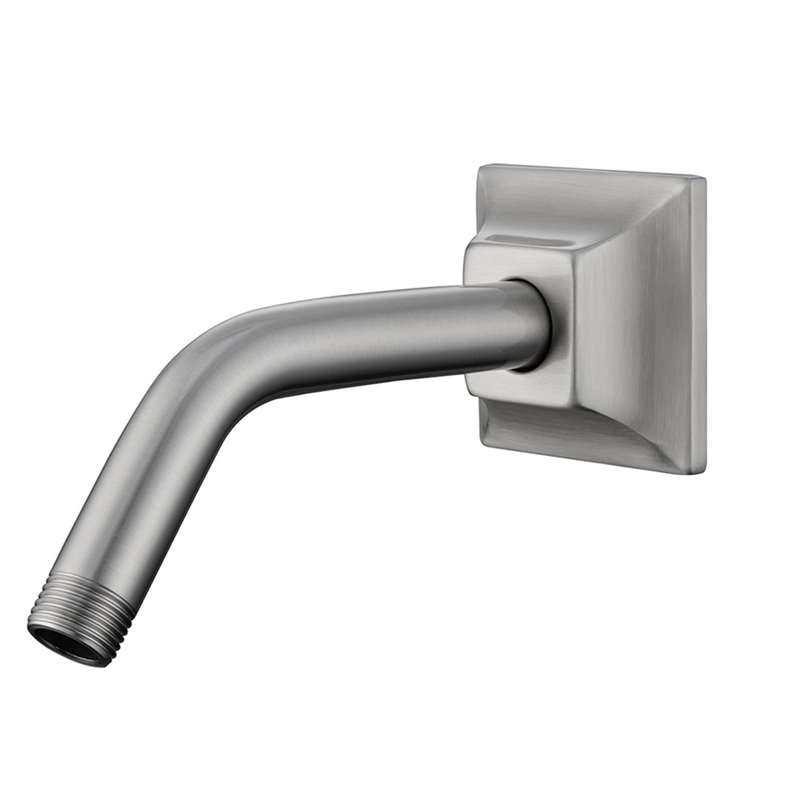 Bras de douche mural en acier inoxydable nickel brossé pour rallonge de pommeau