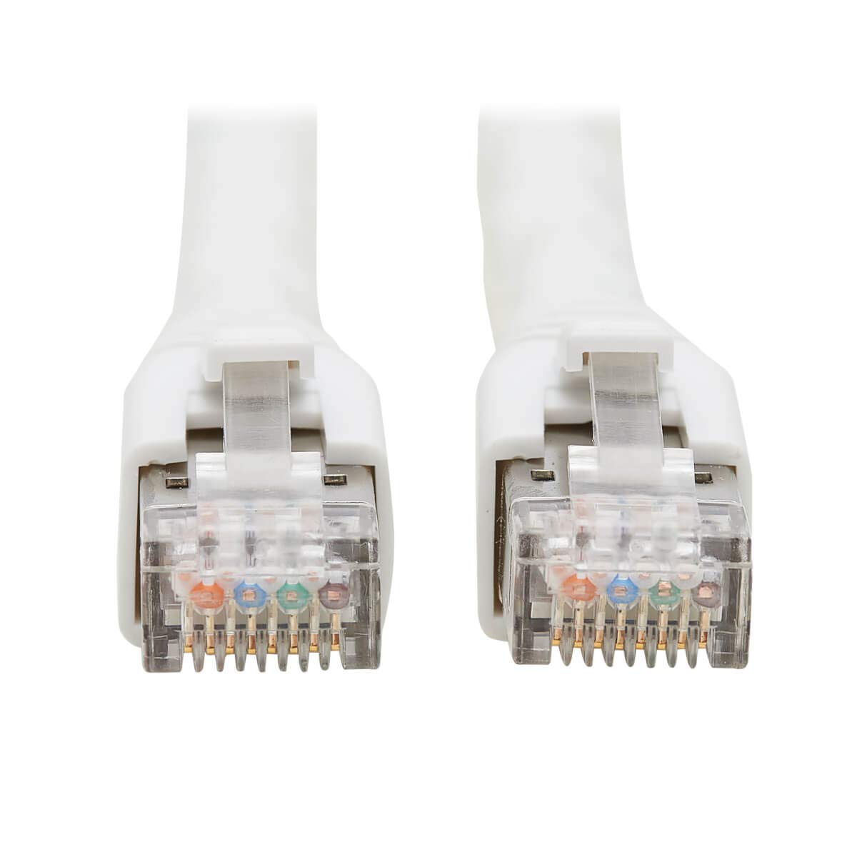 Tripp Lite Cat8 kabel Ethernet bez zaczepiania, certyfikowany kabel sieciowy 25G/40G, 22 AWG S/FTP, PoE, biały, 4,5 metra, dożywotnia gwarancja (N272-015-WH)