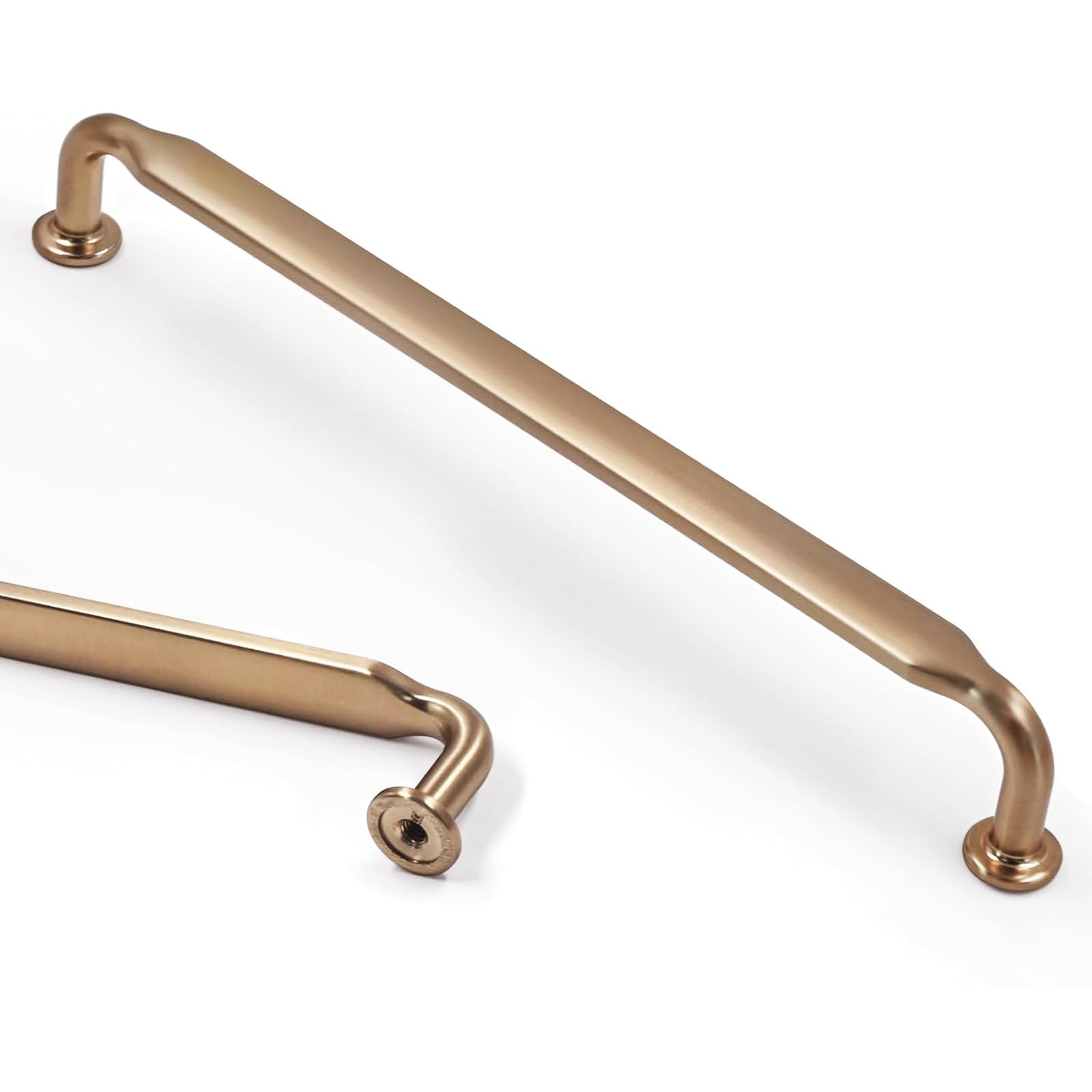 Asidrama 10 Pack 6.3 Inch(160mm) Champagne Bronze Kitchen Cabinet Handles, Cabinet Pulls Kitchen Cabinet Hardware for Cupboard Drawer Pulls