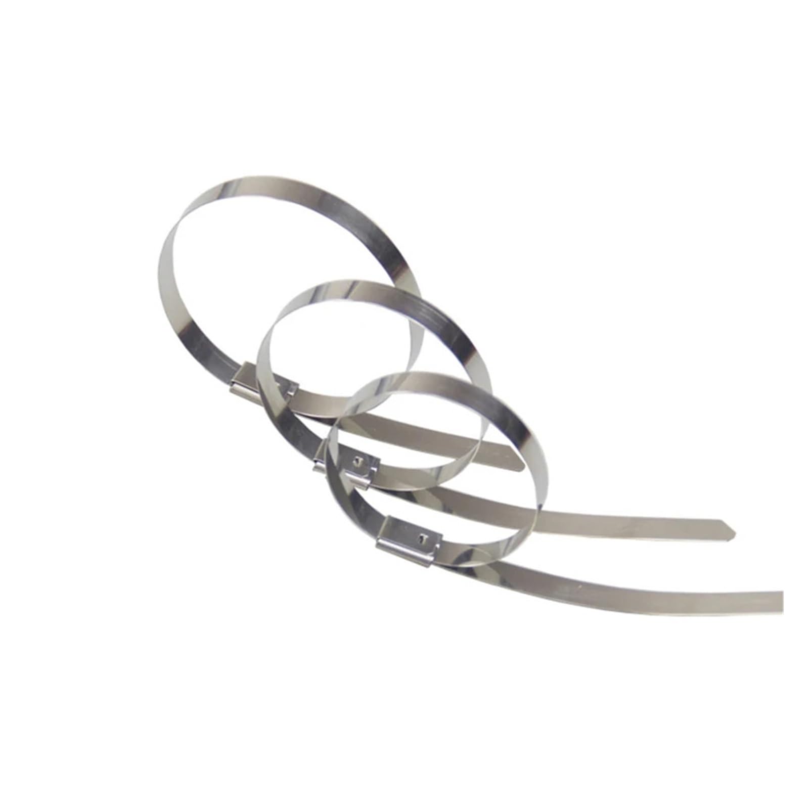 Metal Cable Ties, Stainless Steel Cable Ties 304 Self-Locking Heat(10pcs 4.6x250mm)