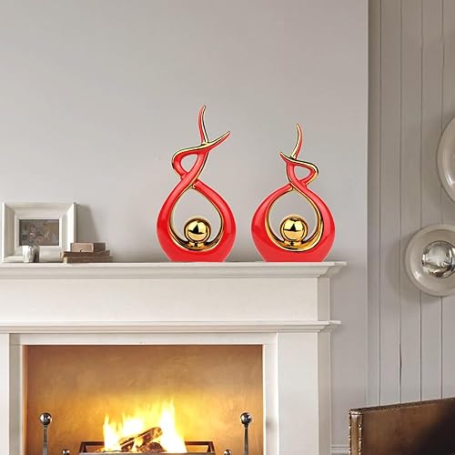 Miniatura 2 de Norrclp - Decoración para el hogar, arte abstracto moderno, estatua de cerámica, decoraciones de centro de mesa para el comedor, la sala de estar y