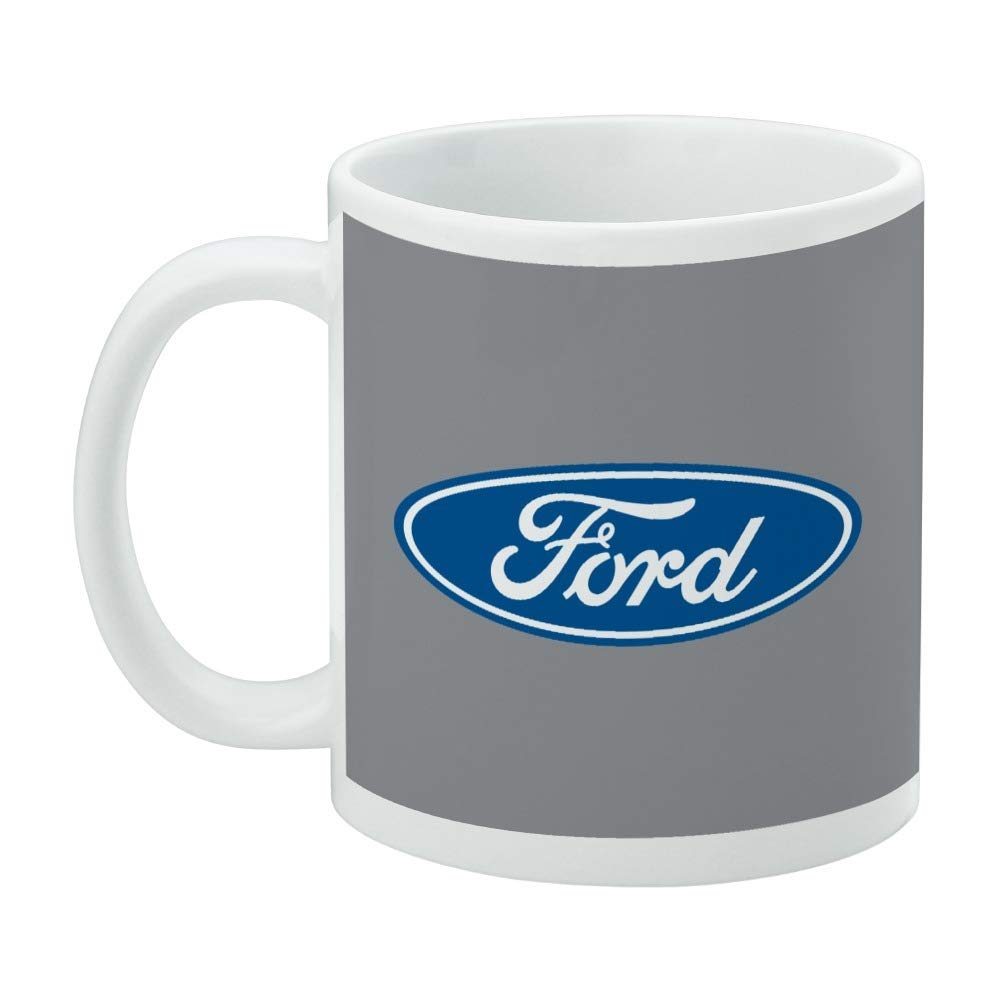 Amazon.com | Ford Motor Company Blue Oval Logo Ceramic Coffee Mug