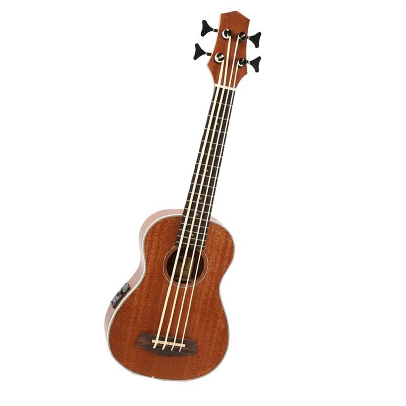 30-calowa Mini Gitara Elektryczna 4-strunowa Gitara Basowa Pełna Sapele Vintage Zamknięte Pokrętło Ukulele