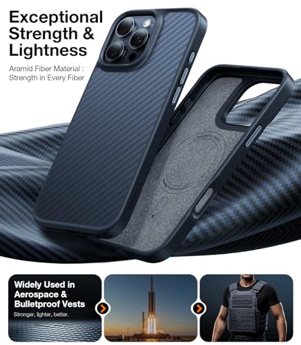 TORRAS Stronger Magnetic & Shockproof for iPhone 16 Pro Case,Military Grade Drop Protection,Flawless Compatible with MagSafe for iPhone 16 Pro Case - Image 3