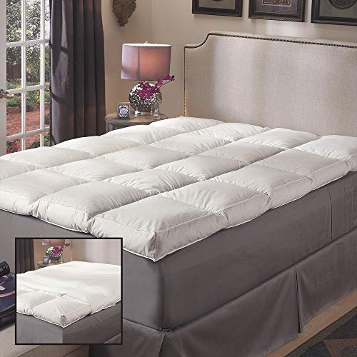 Super Snooze 5-inch 230 Thread Count Baffled Featherbed Set. Queen size.
