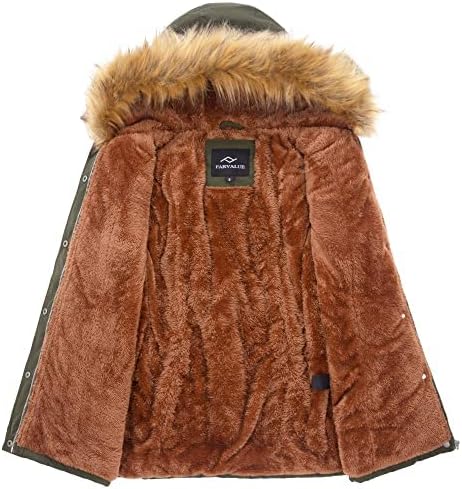 FARVALUE Womens Water-repellent Winter Coat Thicken Puffer Jacket Warm FLeece Lined Parka with Fur Hood - Image 3
