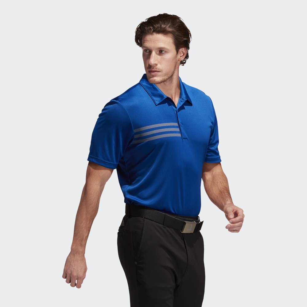 adidas Camiseta deportiva de 3 rayas para hombre (A324)