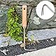 GWAWG Weeder Stainless Steel Garden Manual Weeder with Wooden Handle V-Shaped Design, Garden Hand Weeder for Digging, Transplanting, Weeding