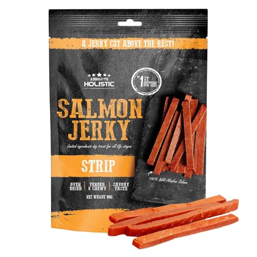 Absolute Holistic Salmon Strip Grain Free Dog Treat 100g