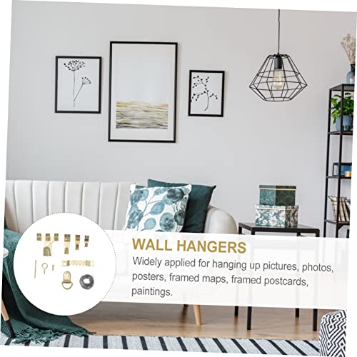 Image of Picture Hanging Kit 220 Pcs Set Picture Hanger Nails Hooks Drywall Hangers Wall Brackets for Hanging
