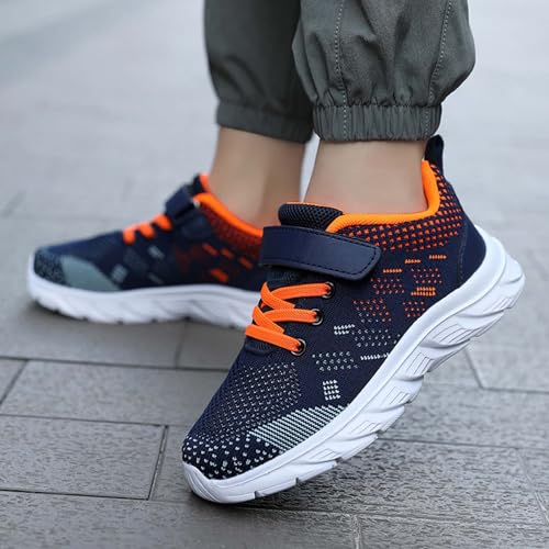 Kids Sneakers Breathable Knit Mesh Casual Sports Shoes with Non Slip Sole for Everyday Play and Activities4