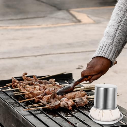 Brosse à huile inox 10x10 cm pour crêpes et cuisine