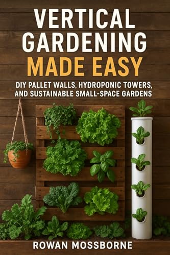 Vertical Gardening Made Easy : DIY Pallet Walls, Hydroponic Towers, and Sustainable...