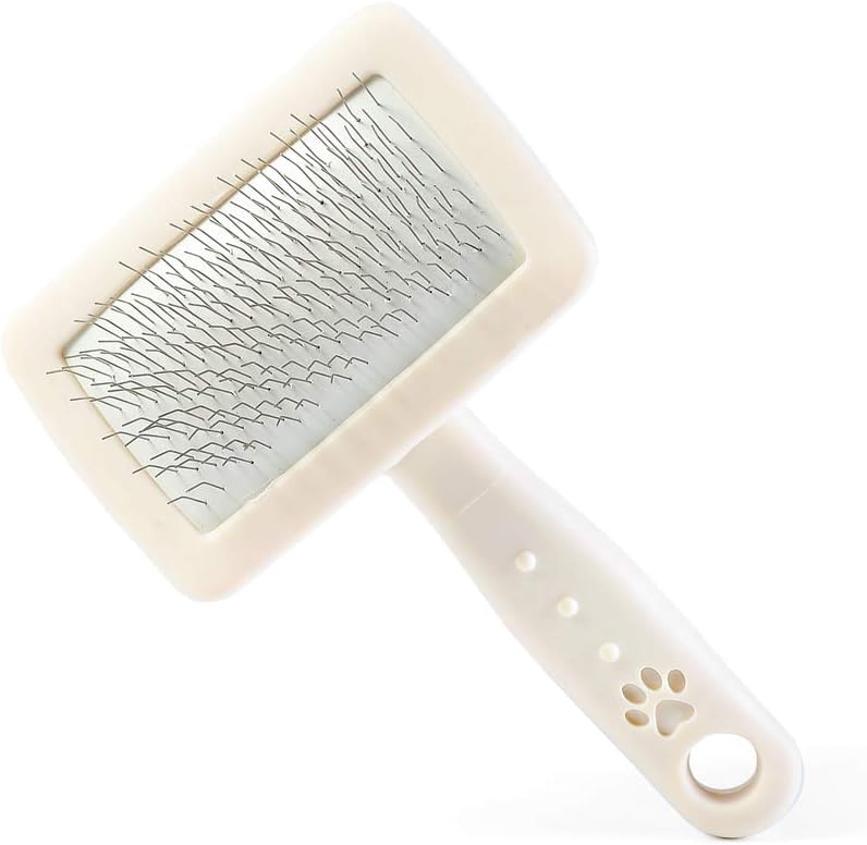 gleehome Slicker Dog Brush, Short Hair Slicker Dog Brush for Grooming Puppy Brush with Stainless Pin
