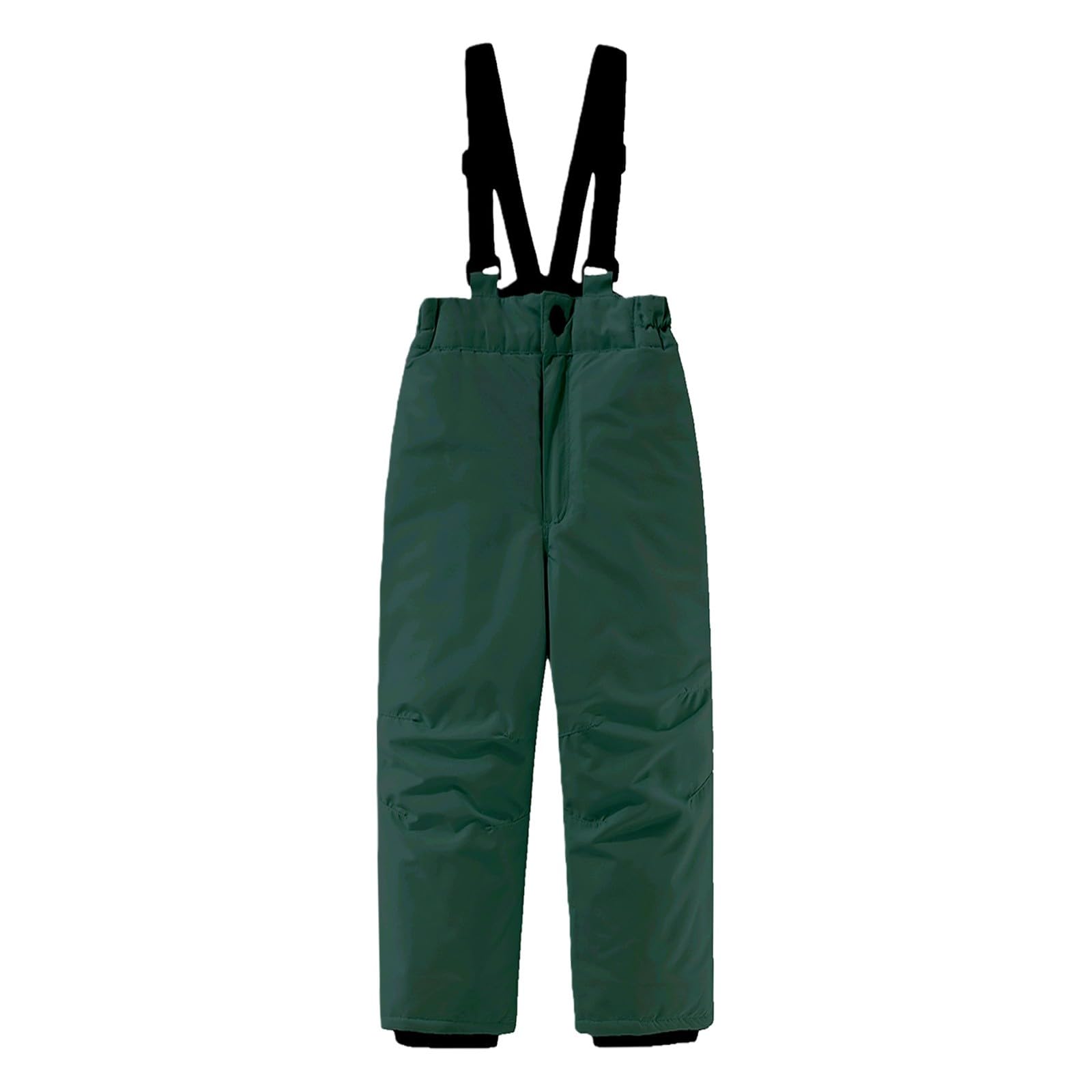 Pantaloni da sci per ragazze e ragazzi, con bretelle regolabili, in softshell, impermeabili, antivento, caldi, da sci, da trekking, per attività all'aria aperta
