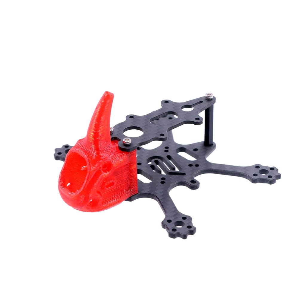 FEICHAO 2inch Crossover Rack Wheelbase 88mm Frame Compatible with O4 Air Unit RC Drone (Red)