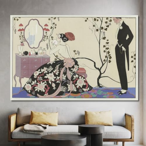 Tableau George Barbier grand format pour décorer un mur de chambre gbb105