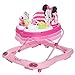 Disney Baby Minnie Mouse Baby Walkers and Activity Center, Pink Glitter Music and Lights Walker