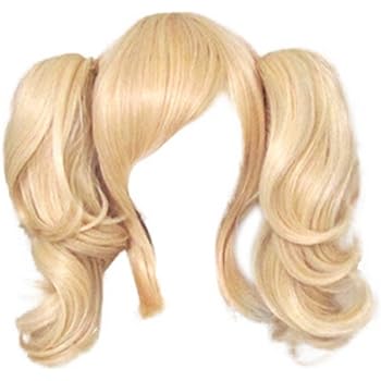 blonde wig with ponytail