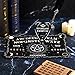 Pendulum Dowsing Divination Board Set Black Wooden Talking Board with Planchette Accessories for Birthday Party and Family Gatherings Games Supplies(Pentagram Style)