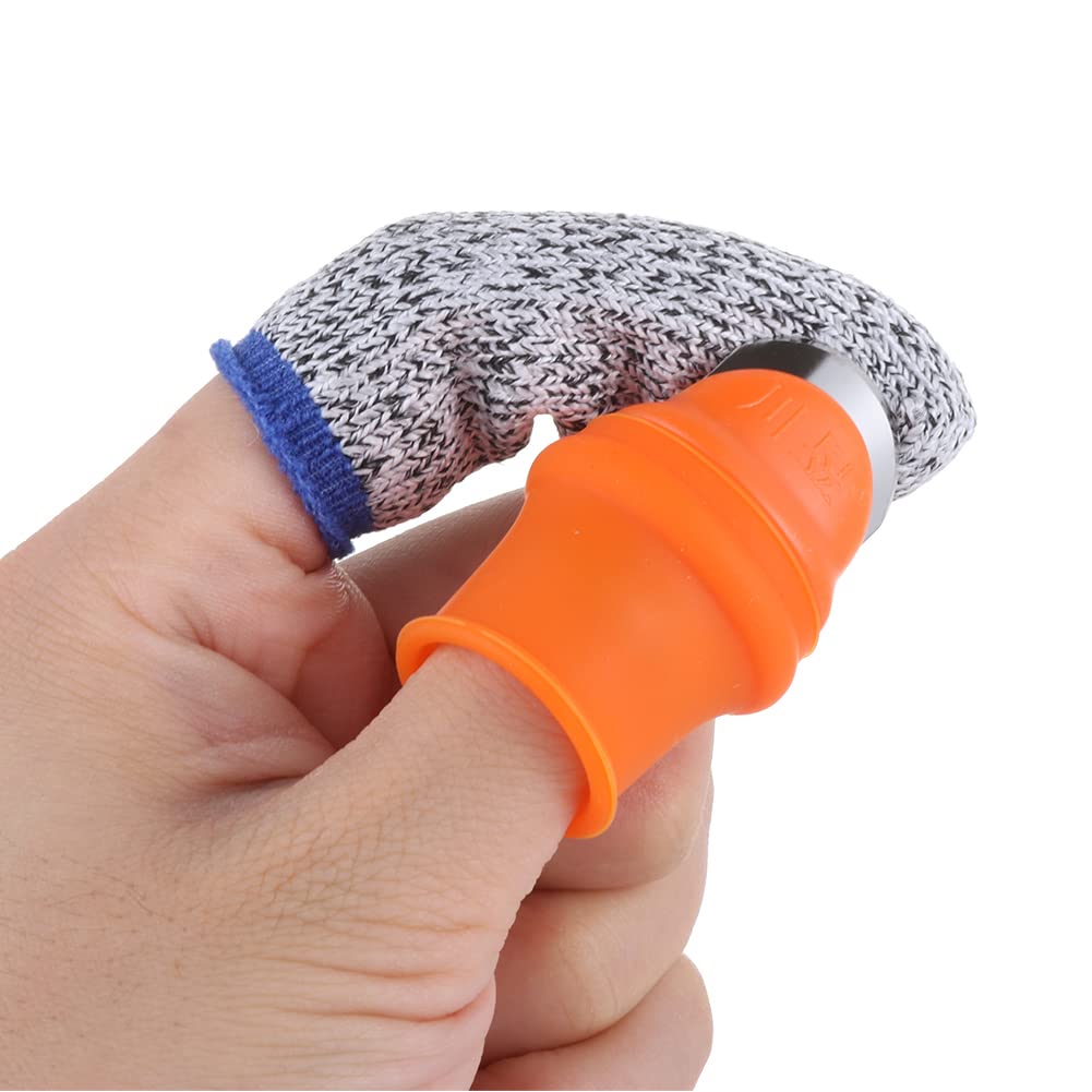 14PCS Gardening Silicone Thumb Knife Harvesting Tool,Thumb Cutter Finger Guards Protector for Trimming Plants Gardening Tools Vegetable Fruit Picking Knife