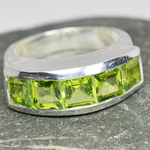 Péridot naturel bague en argent sterling 925 haut de gamme gocmsr-141 - 2
