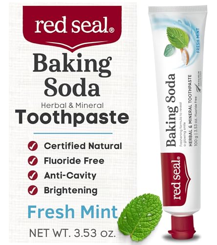Red Seal Fluoride Free Toothpaste - Baking Soda -...
