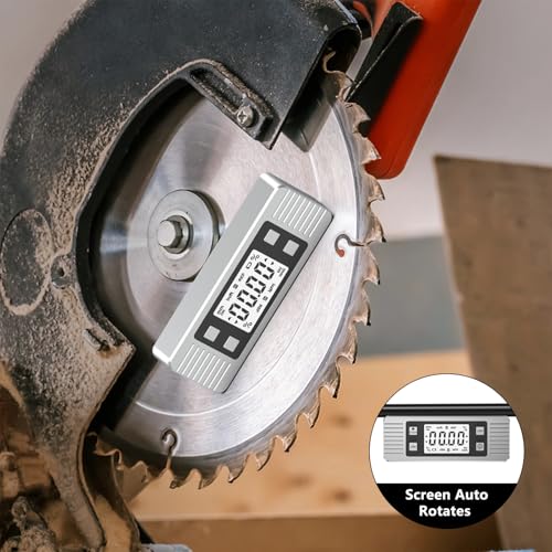 Nivel digital medidor de ángulos con base magnética miniatura 4
