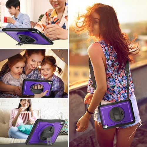 Funda iPad 11 y 10.9 KAIJIAbox con protector de pantalla y correa giratoria 3