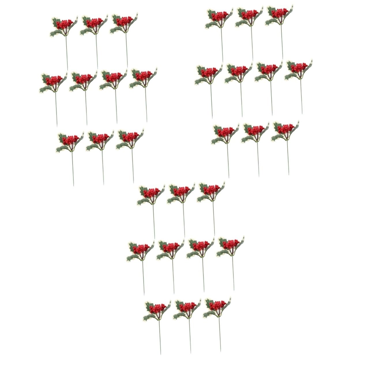 Abaodam 30 Piezas De Navidad Spray para Arbol De Navidad Selecciones De Piña De Ramas De Bayas De Tallos De Artificial Decoraciones