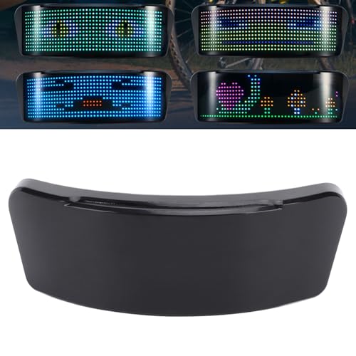 Luce per Casco Moto Luce LED Intelligente per Schermo per Ciclismo con Indicatori di Direzione Luci Posteriori per Personalizzabili con APP Programmabile Tramite