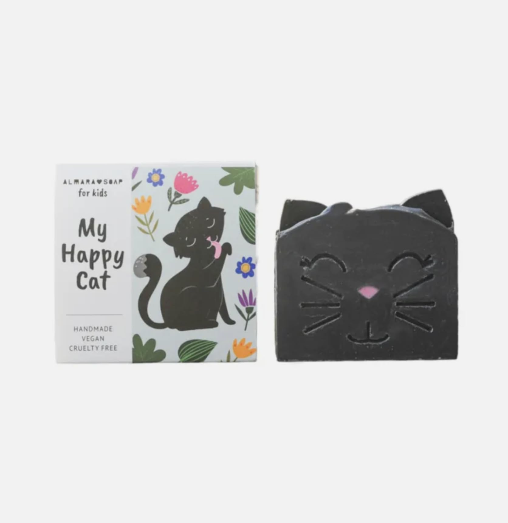 Almara Soap for Kids MY HAPPY CAT Handmade Soap for Children with Peach Fragrance 100 g