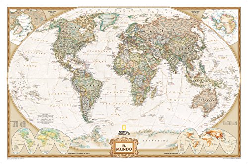 El Mundo Executive pequeño (100x70) castellano. 1:41.780.000. National Geographic.