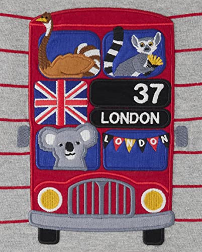 Gymboree Girls' and Toddler Fall and Holiday Embroidered Graphic Long Sleeve T-Shirts2