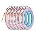 Produktbild Klebeband mit Kupferbeschichtung, selbstklebend, doppelt leitend, zur elektrischen Abschirmung, Schneckenabwehrmittel, Handwerk, Papierschaltungen, elektrische Reparaturen, 6er Packung (6 mm x 20 m)