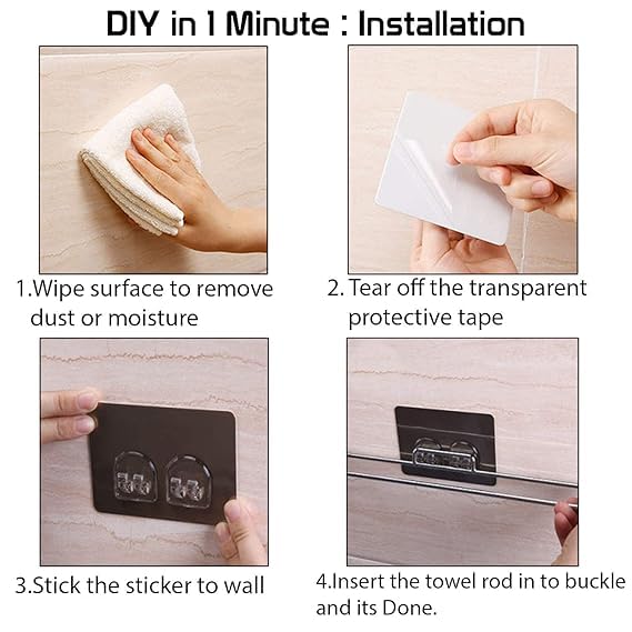 Wall Mounted Slipper Rack, Stainless Steel, Space Saving Shoe Holder, Bathroom Organizer 2